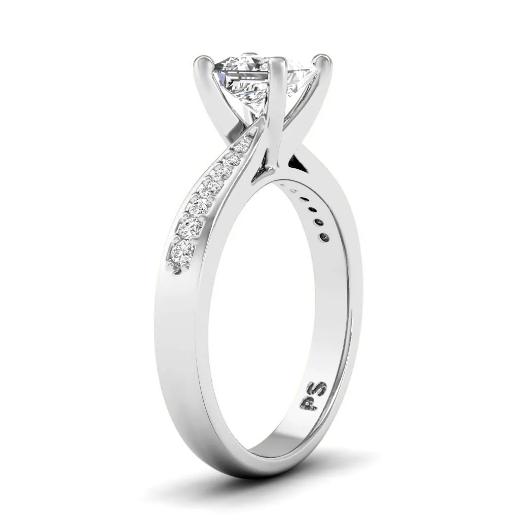 0.50-1.65 CT Round & Princess Cut Diamonds - Engagement Ring