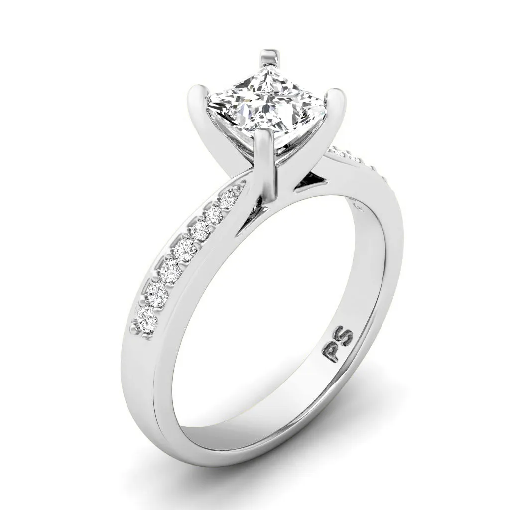 0.50-1.65 CT Round & Princess Cut Diamonds - Engagement Ring