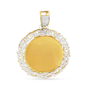 10K Yellow Gold Memory Pendant with 0.68CT Diamonds