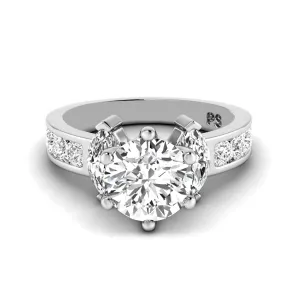 1.35-3.85 CT Round & Marquise Cut Lab Grown Diamonds - Engagement Ring