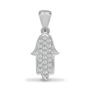 18ct Diamond Hamza Pendant