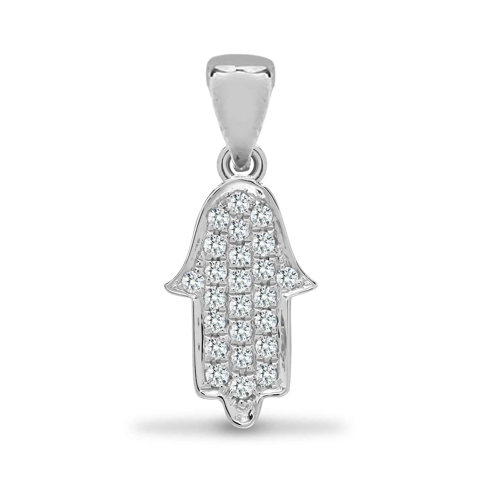 18ct Diamond Hamza Pendant