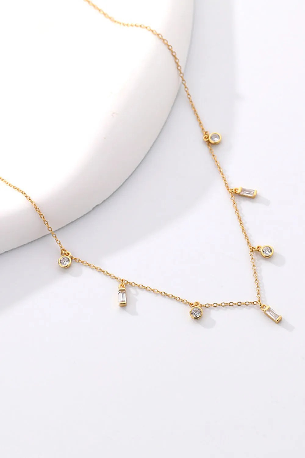 18K Gold Plated Multi-Charm Chain Necklace