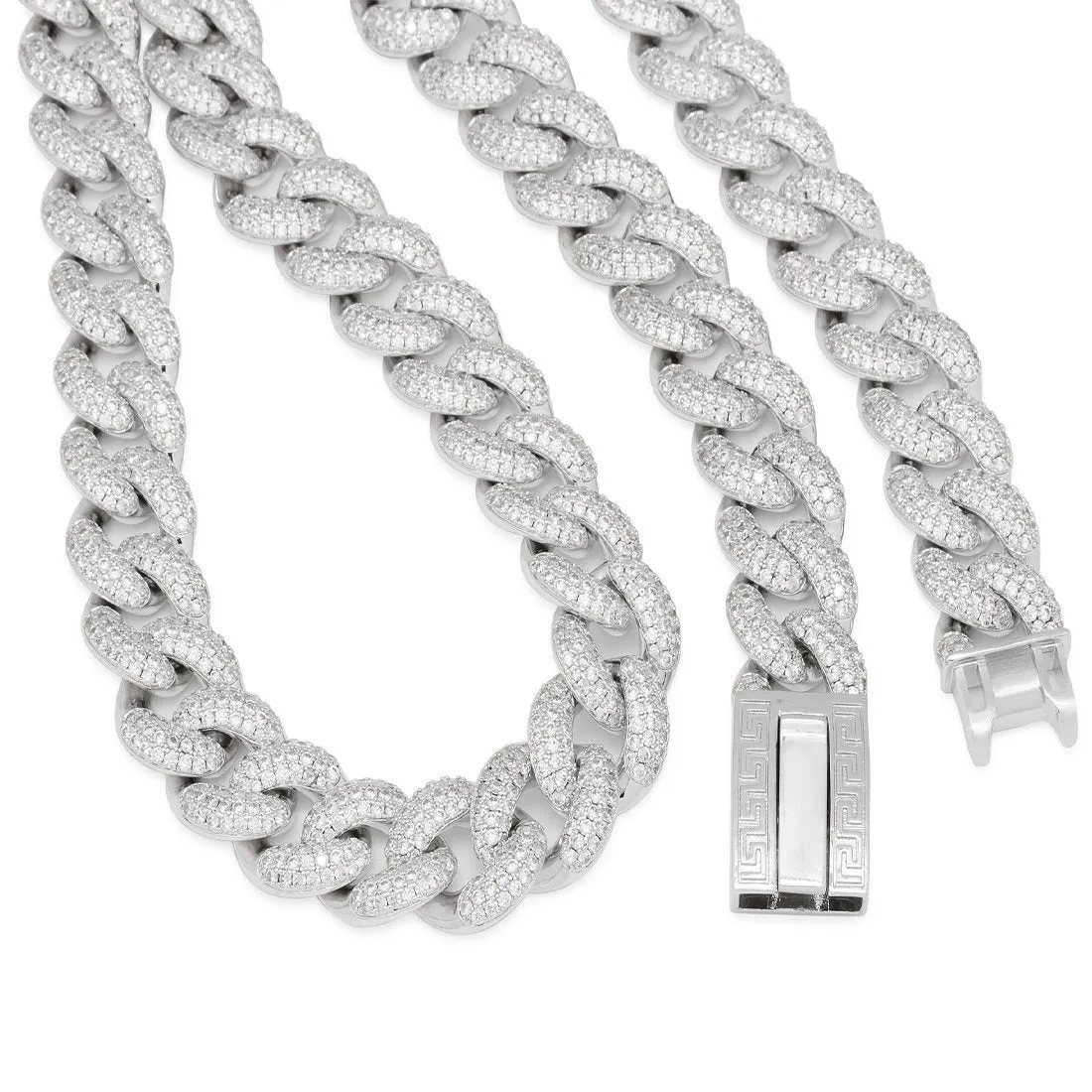 20mm Iced Miami Cuban Chain