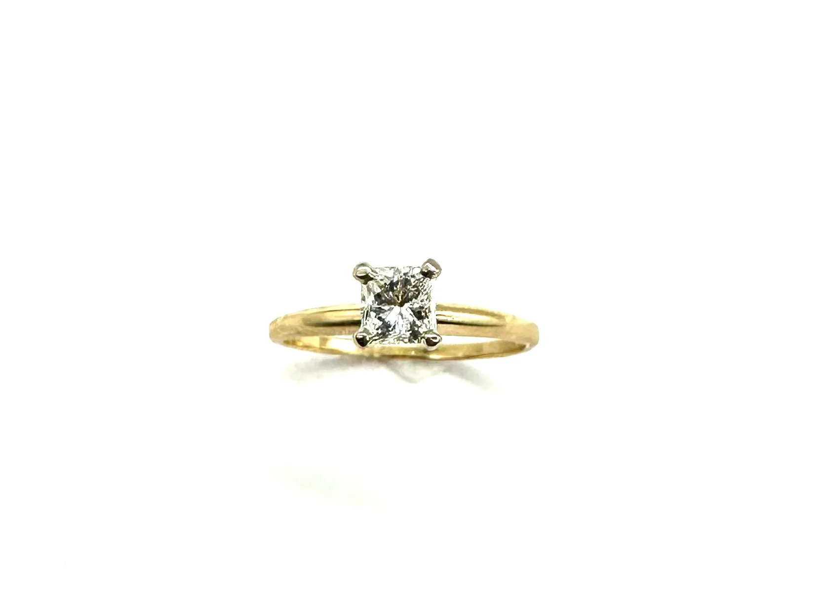 69 PT Princess Cut Diamond Engagement Ring