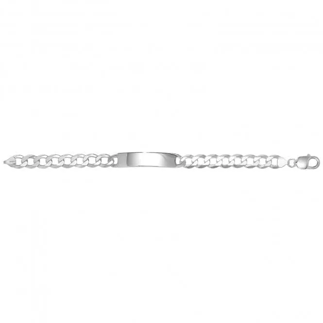 Acotis Silver Id Bracelet Men's Curb G2569