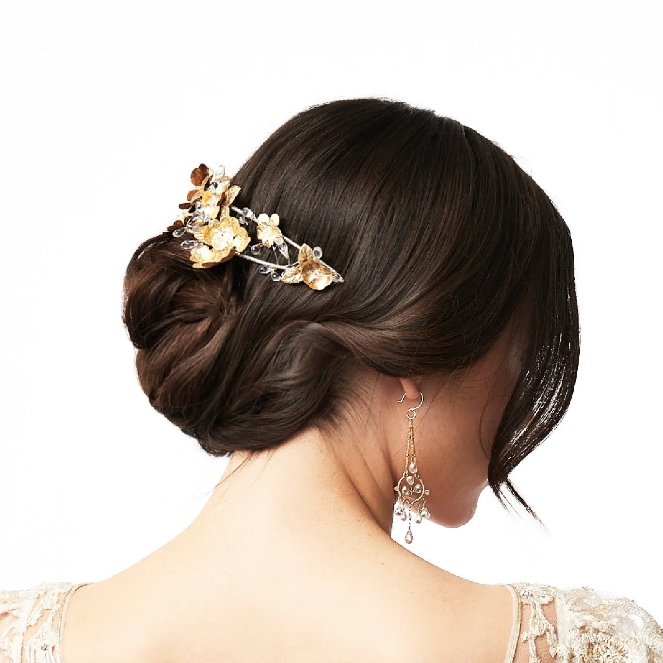 Adrienne- Petite headband with white topaz