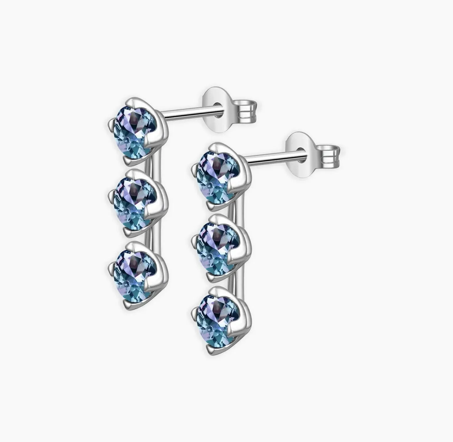 Alexandrite Journey Stud Earrings - 925 Sterling Silver - Irosk Australia®