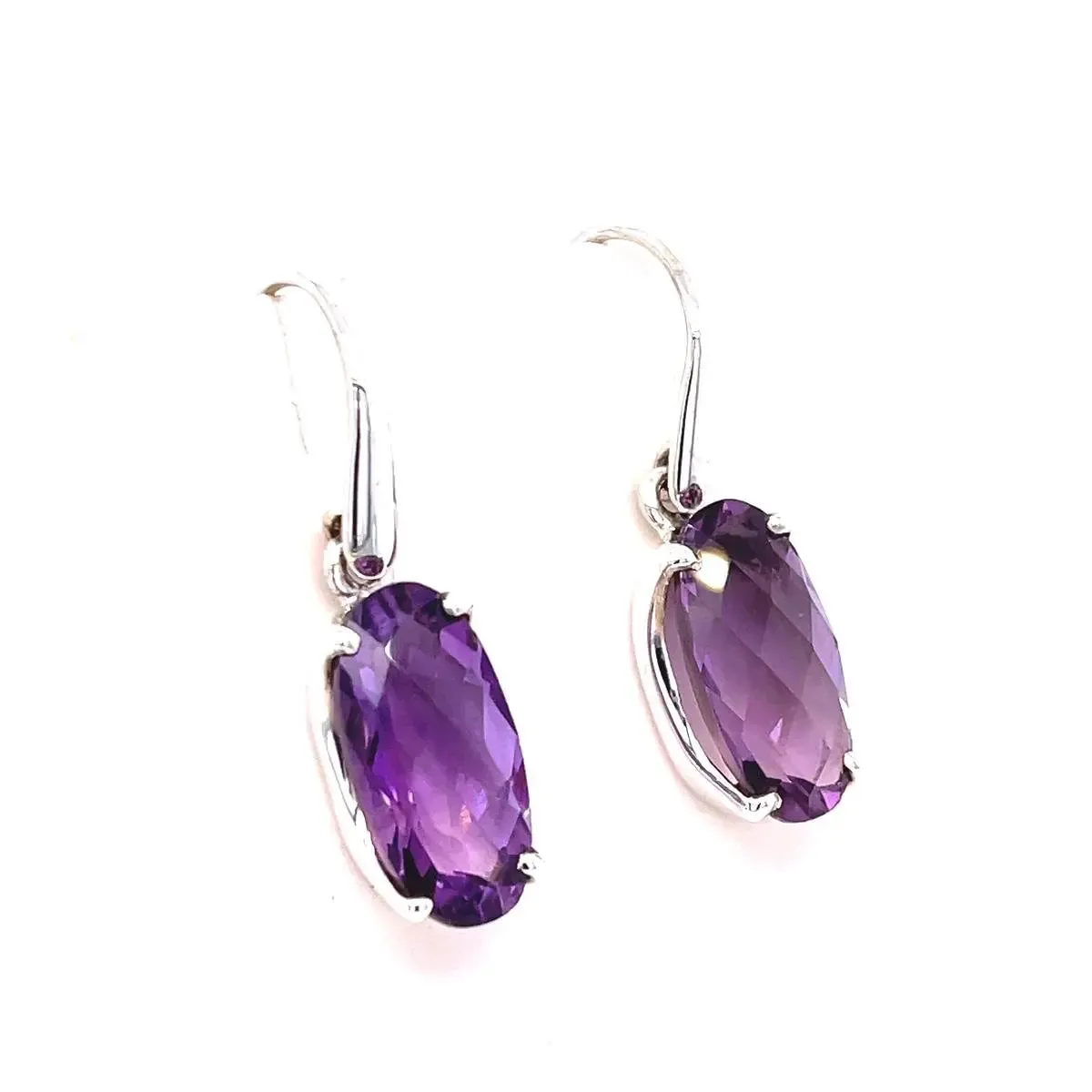 Amethyst Sterling Silver Earrings