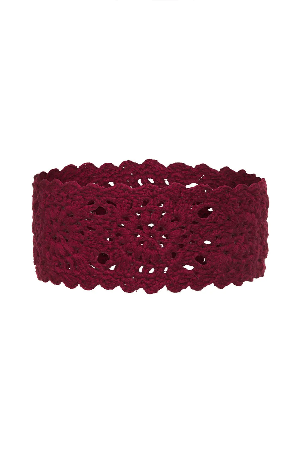 Amore Crochet Headband - Ruby