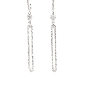 Art Deco Diamond Dangle Earrings