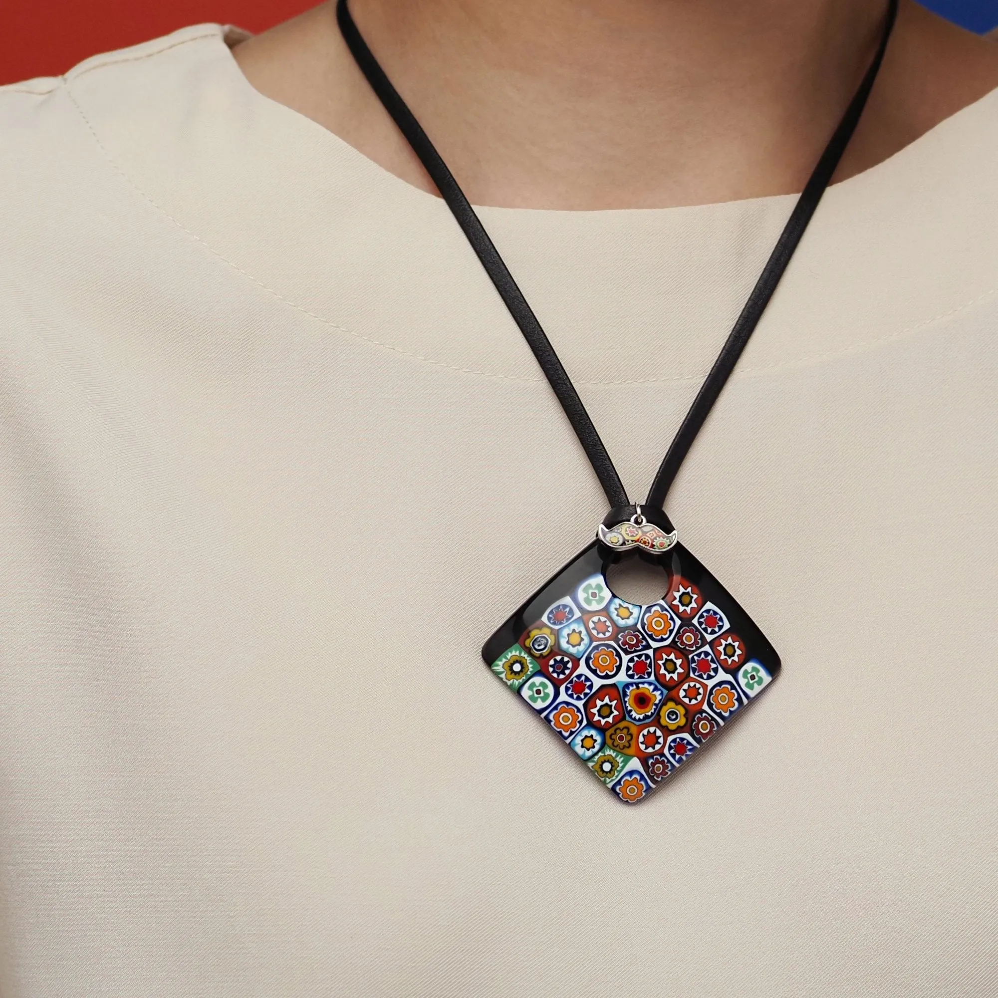 Artylish x Black Square Pendant