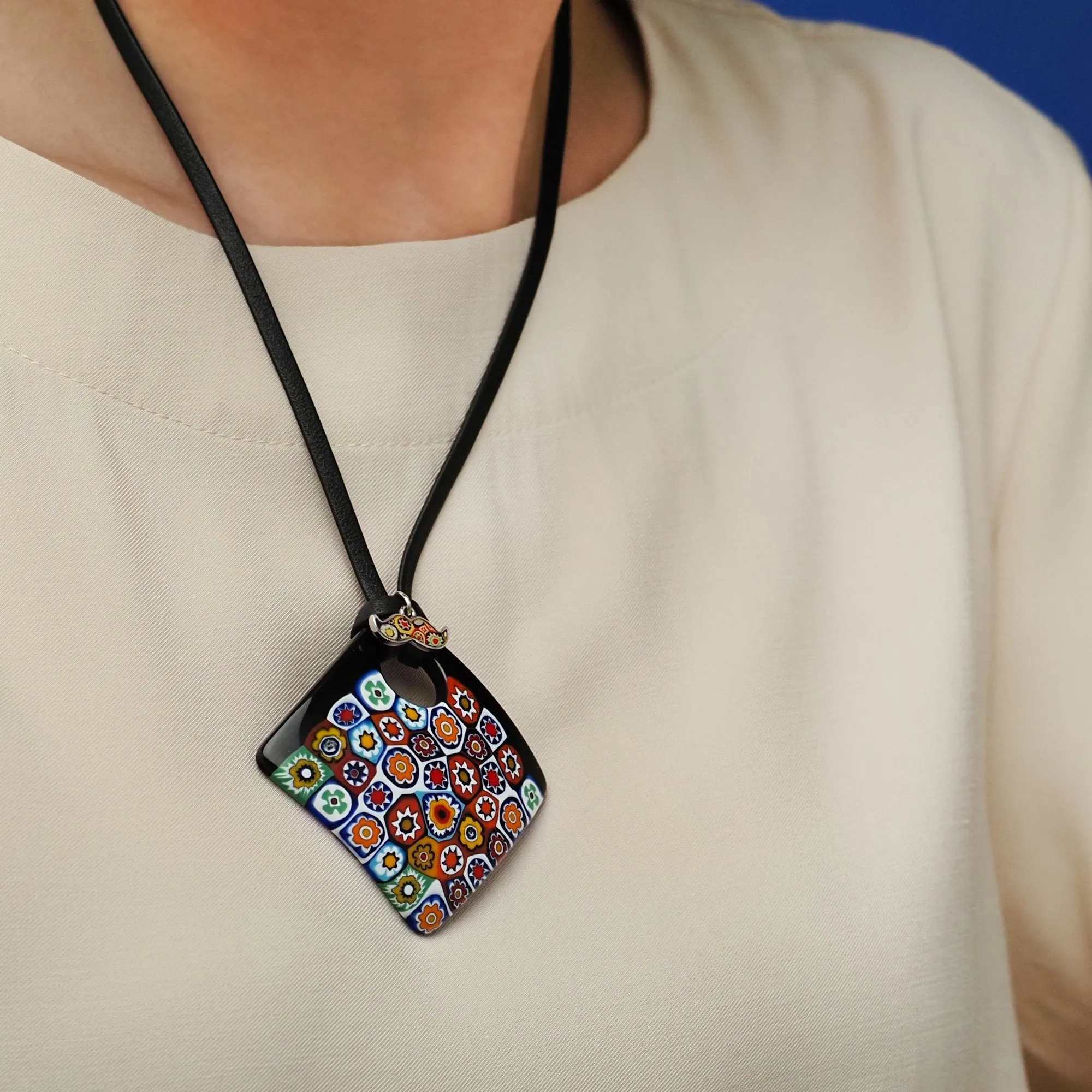 Artylish x Black Square Pendant