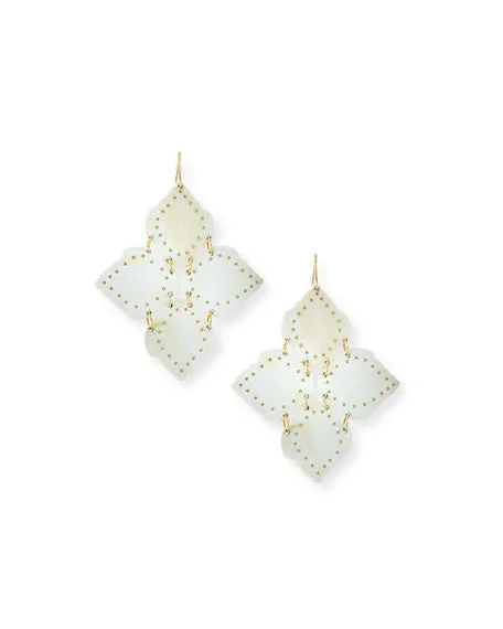 Ashley Pittman Angalia Earring Light Horn