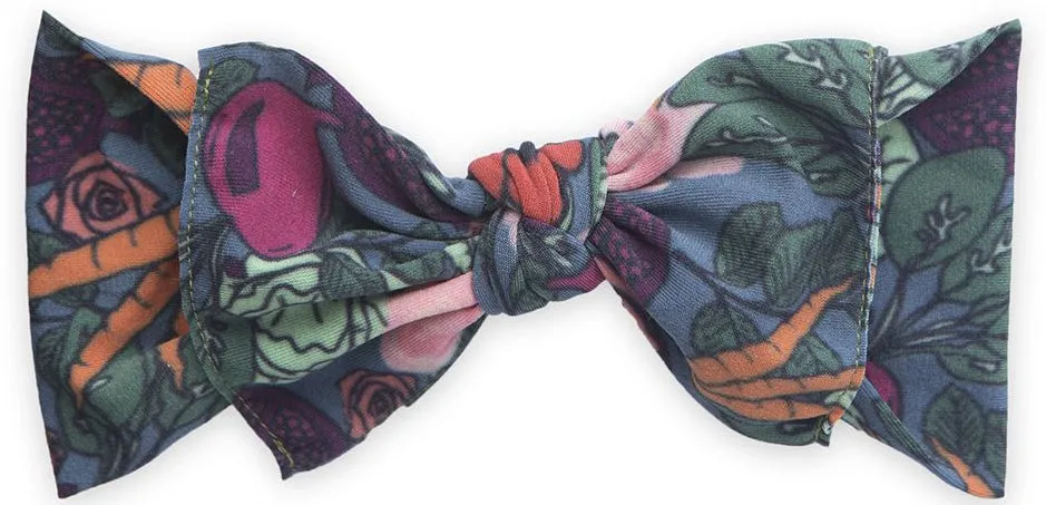 Baby Bling Veggie Floral Printed Knot Headband