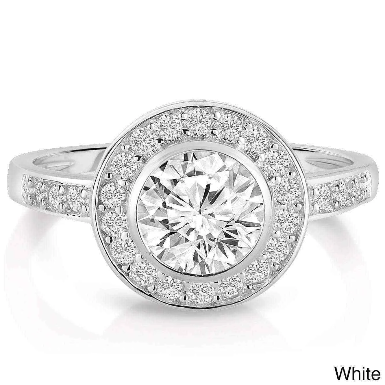 Bezel engagement ring