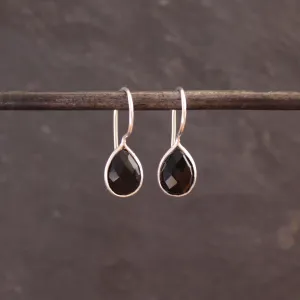 Black Onyx Teardrop Earrings