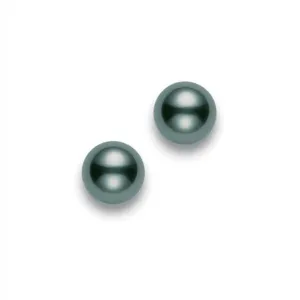 Black South Sea Pearl Stud Earrings