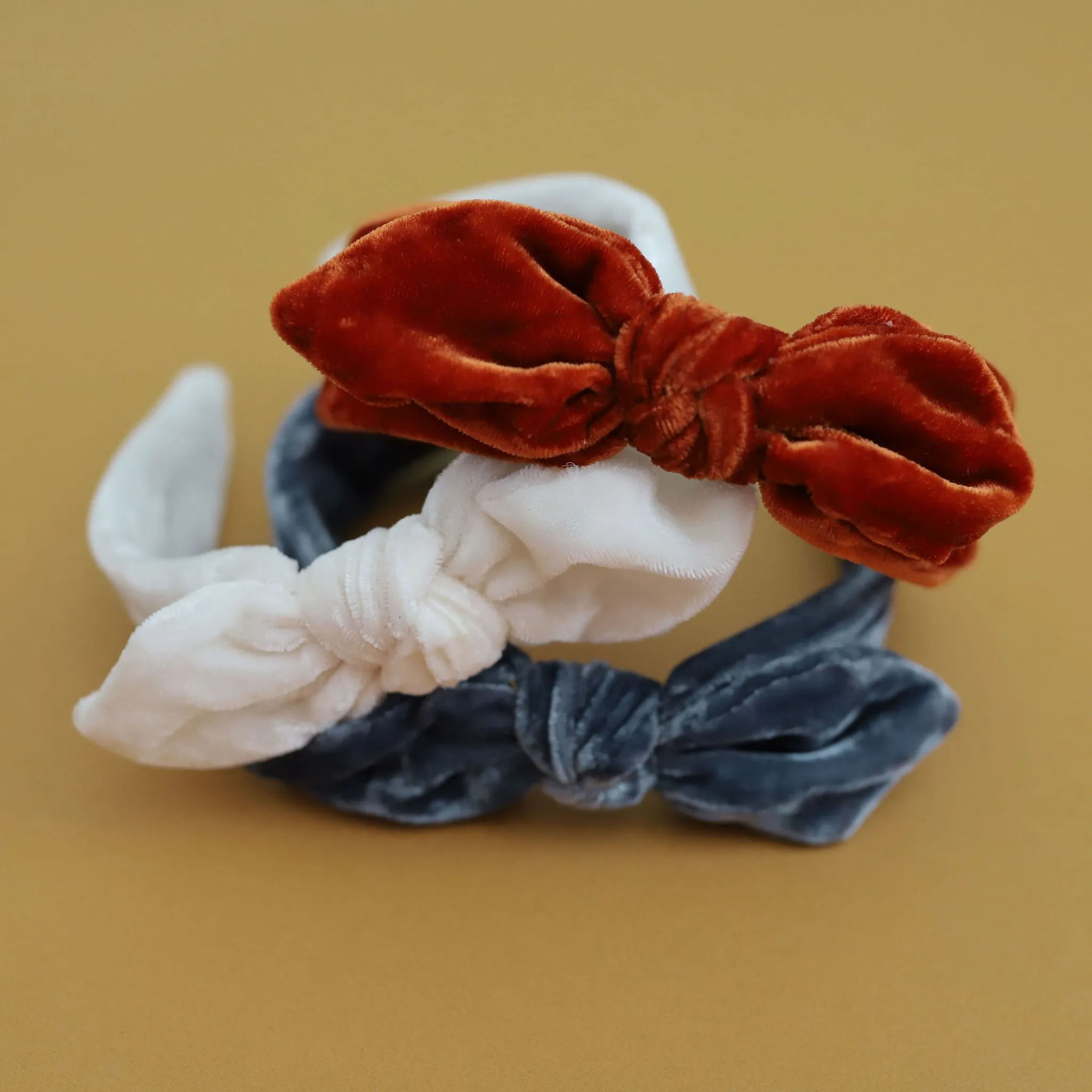 Bow Headband - Pumpkin Spice Velvet