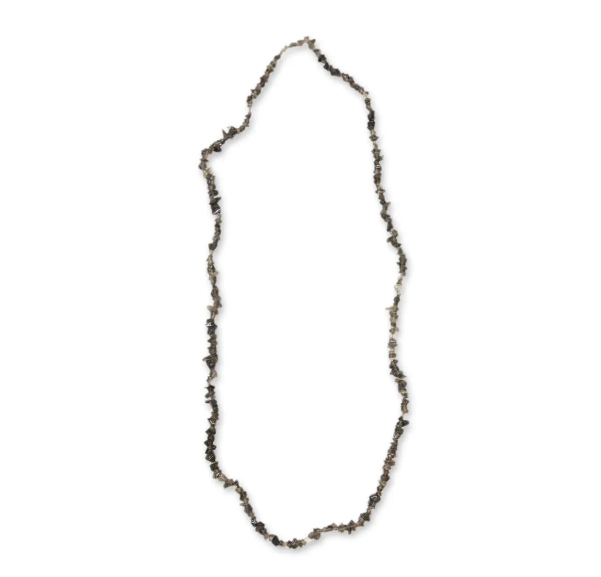 Brazilian Mystique Hand Crafted Beaded Smoky Quartz Long Necklace