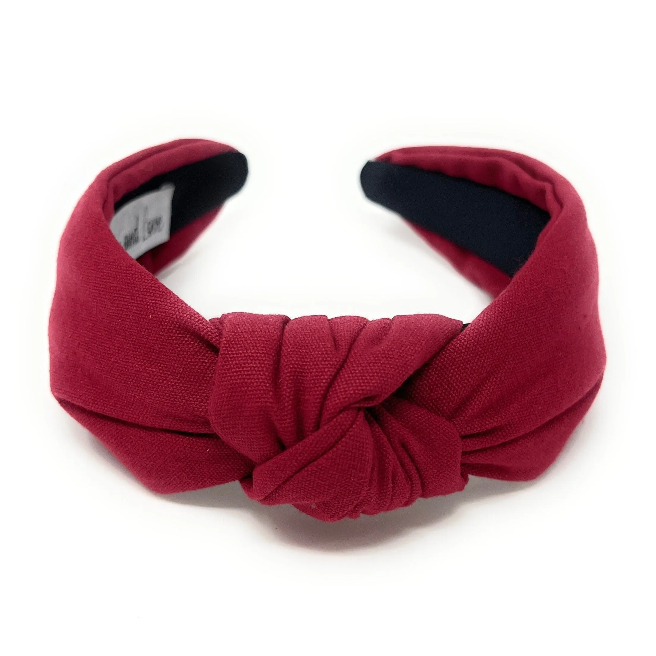 Burgundy Knotted Headband