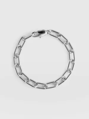 Cable Chain Bracelet - Silver