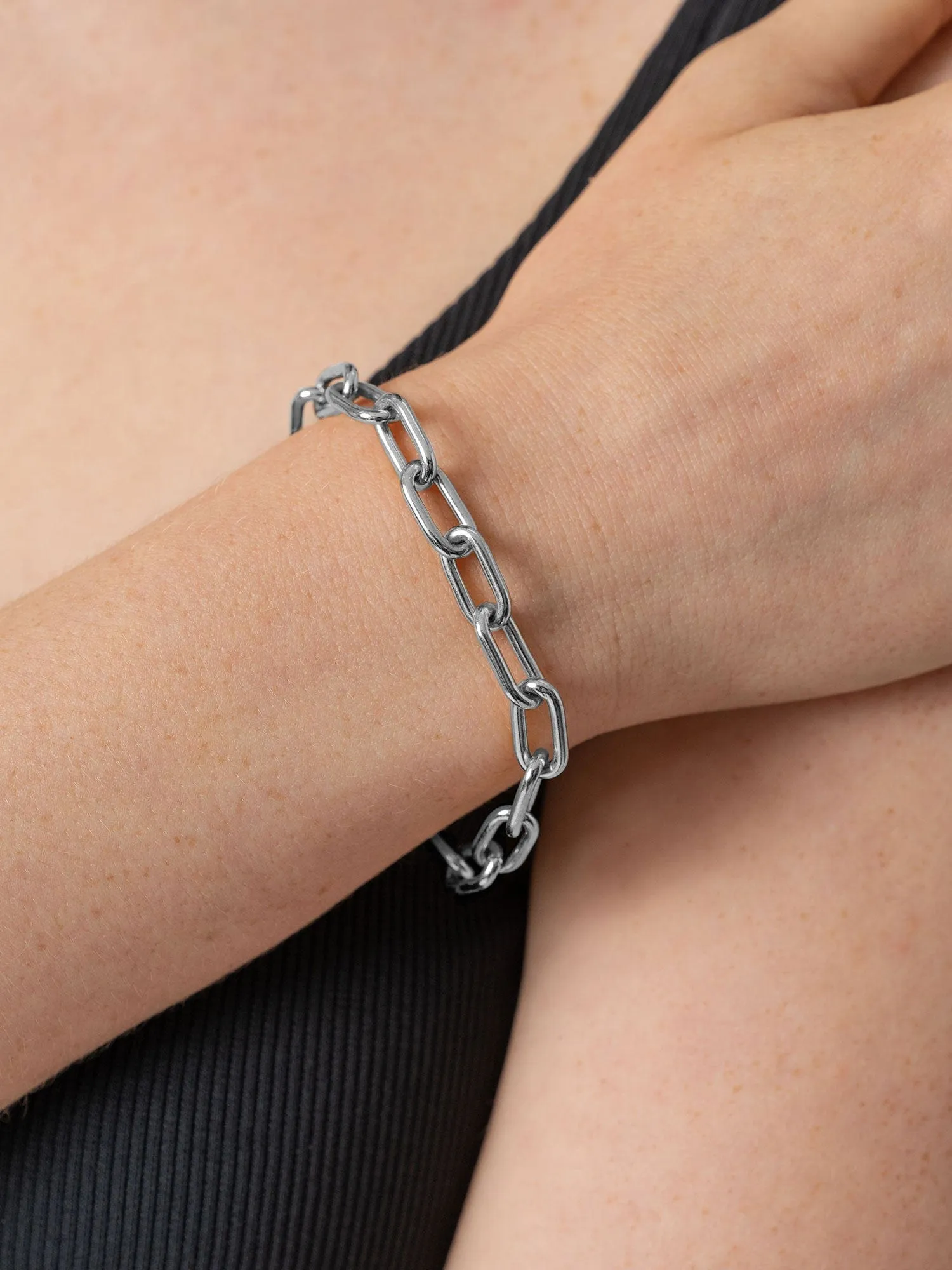 Cable Chain Bracelet - Silver