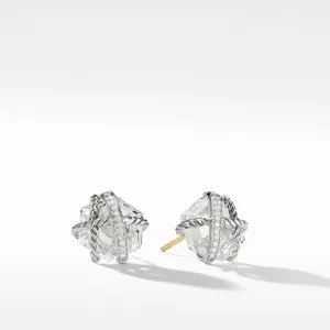 Cable Wrap Earrings with Crystal and Diamonds