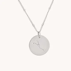 Cancer Silver Zodiac Necklace