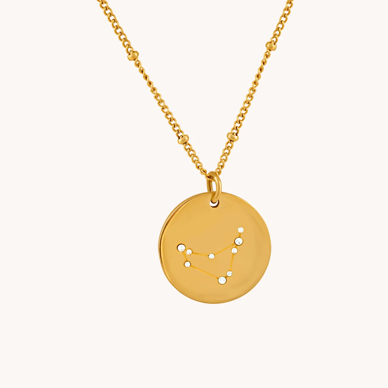 Capricorn Gold Zodiac Necklace