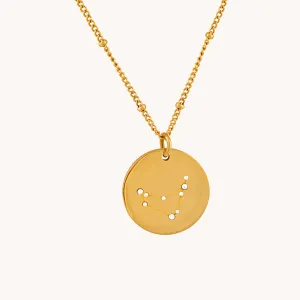 Capricorn Gold Zodiac Necklace