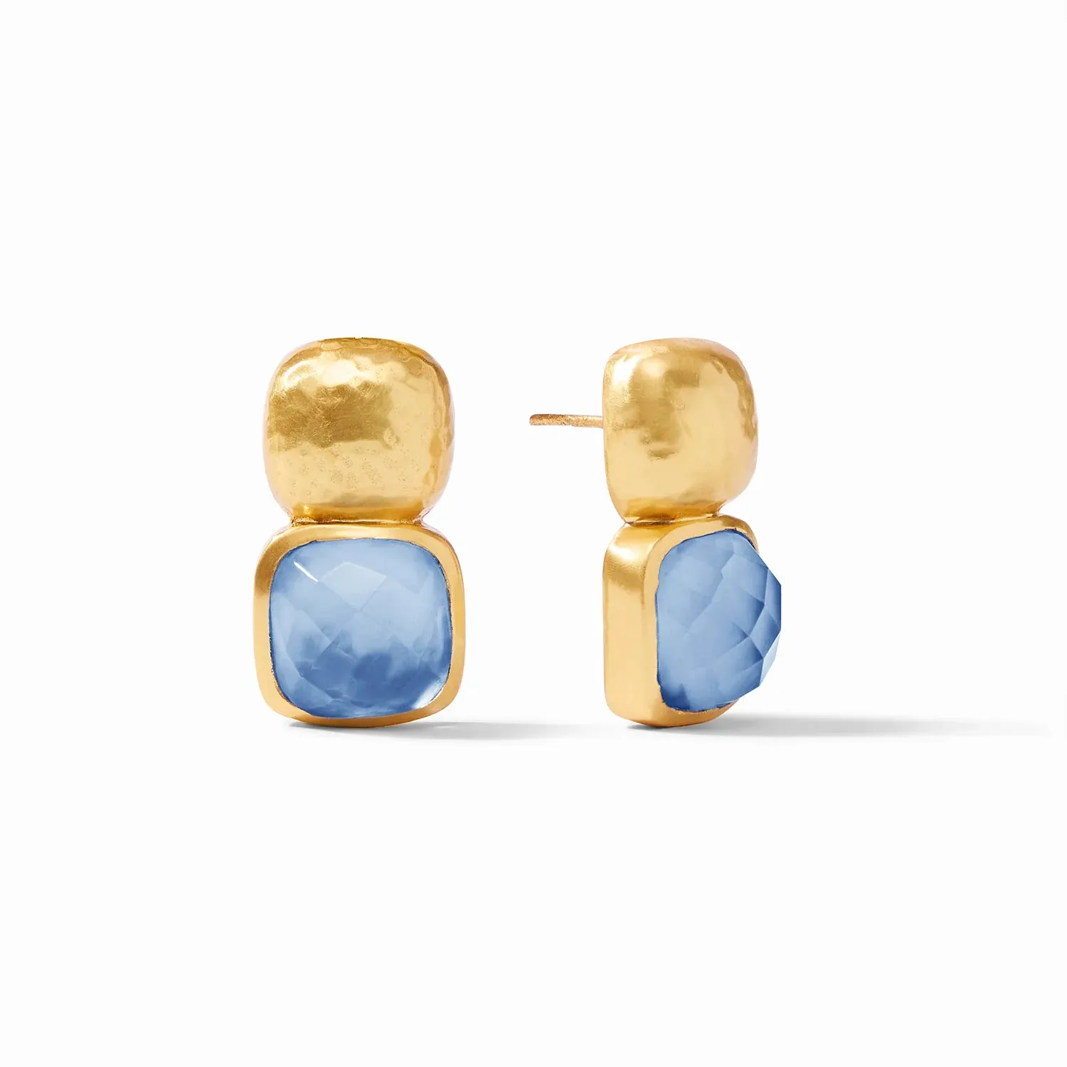 Catalina Earring - Iridescent Chalcedony Blue