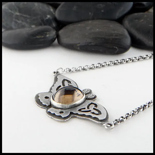 Celtic Moth Necklace