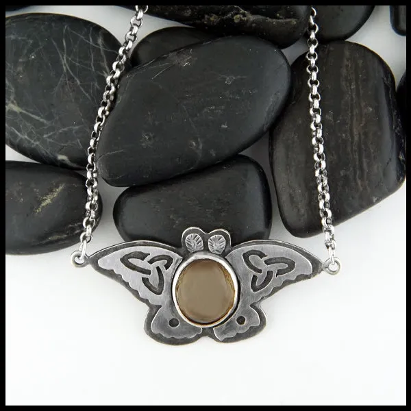 Celtic Moth Necklace