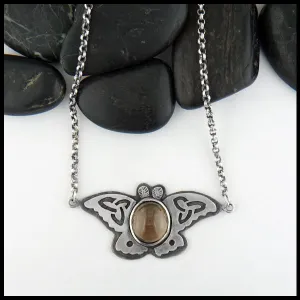 Celtic Moth Necklace