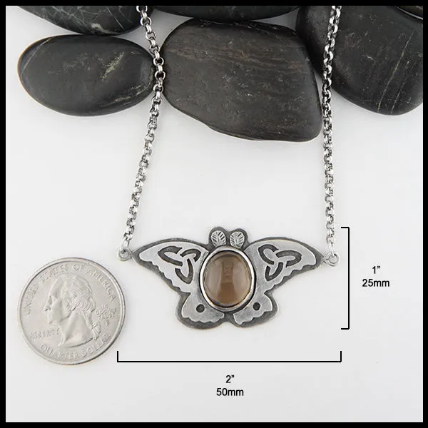 Celtic Moth Necklace