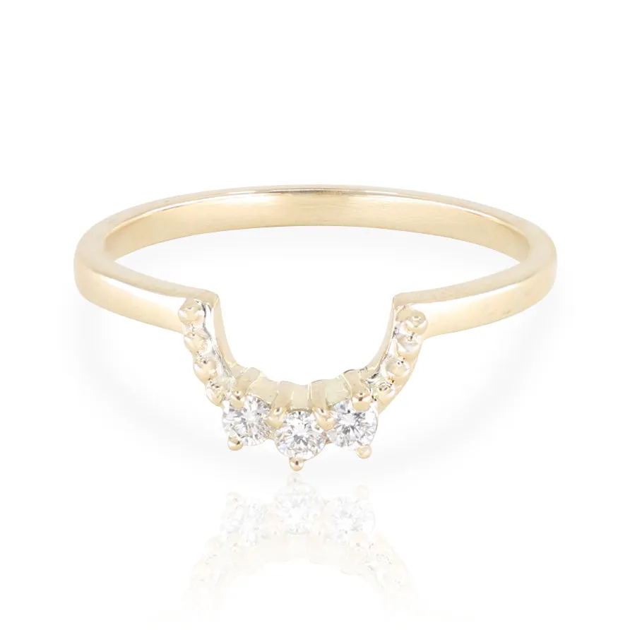 Champagne Diamond Forever Stack 14K Yellow Gold