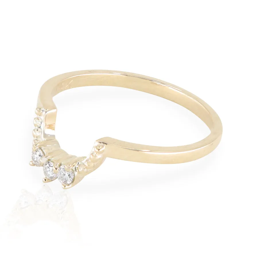 Champagne Diamond Forever Stack 14K Yellow Gold