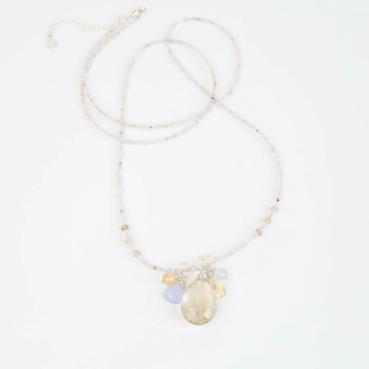 Citrine & Rutilated Quartz Necklace