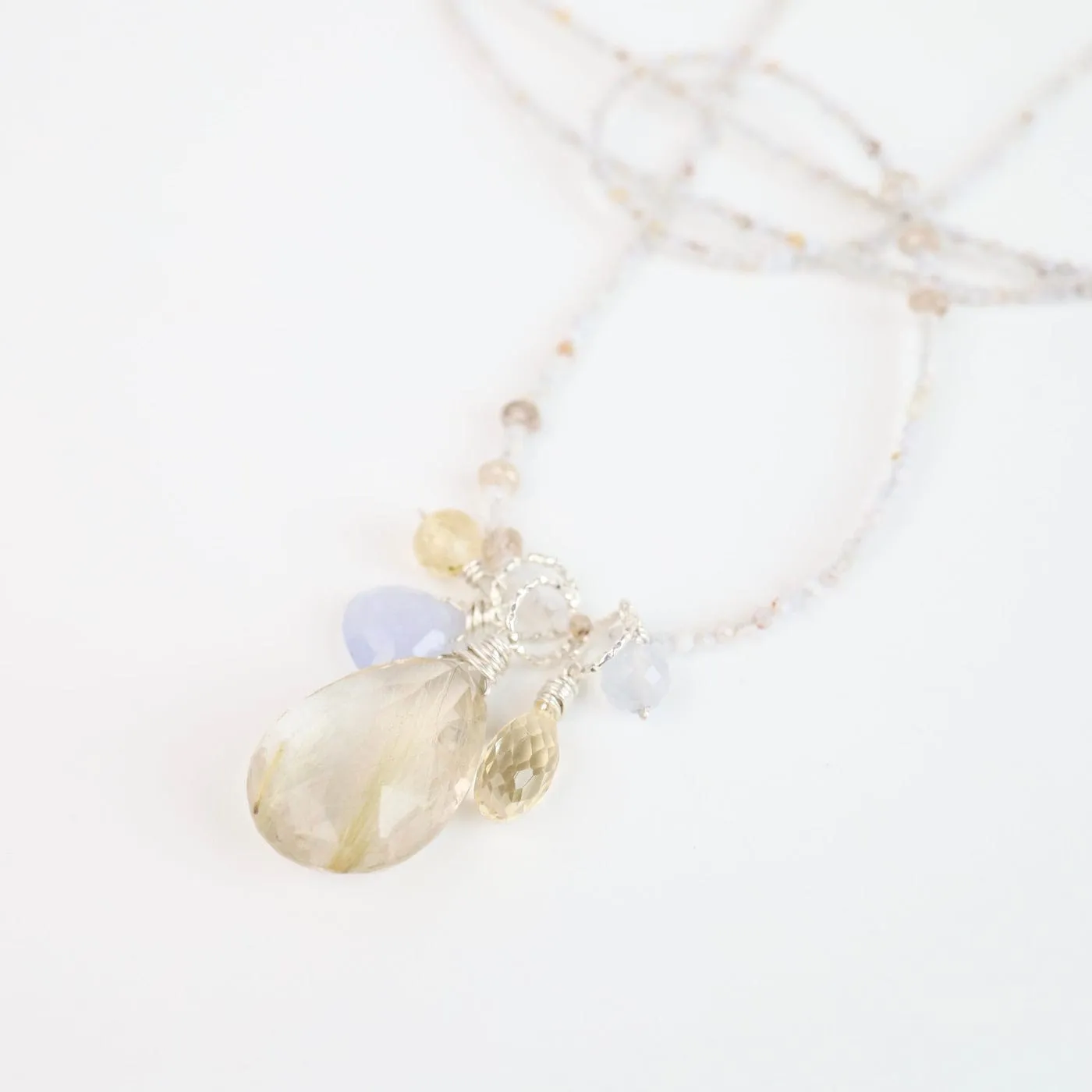 Citrine & Rutilated Quartz Necklace