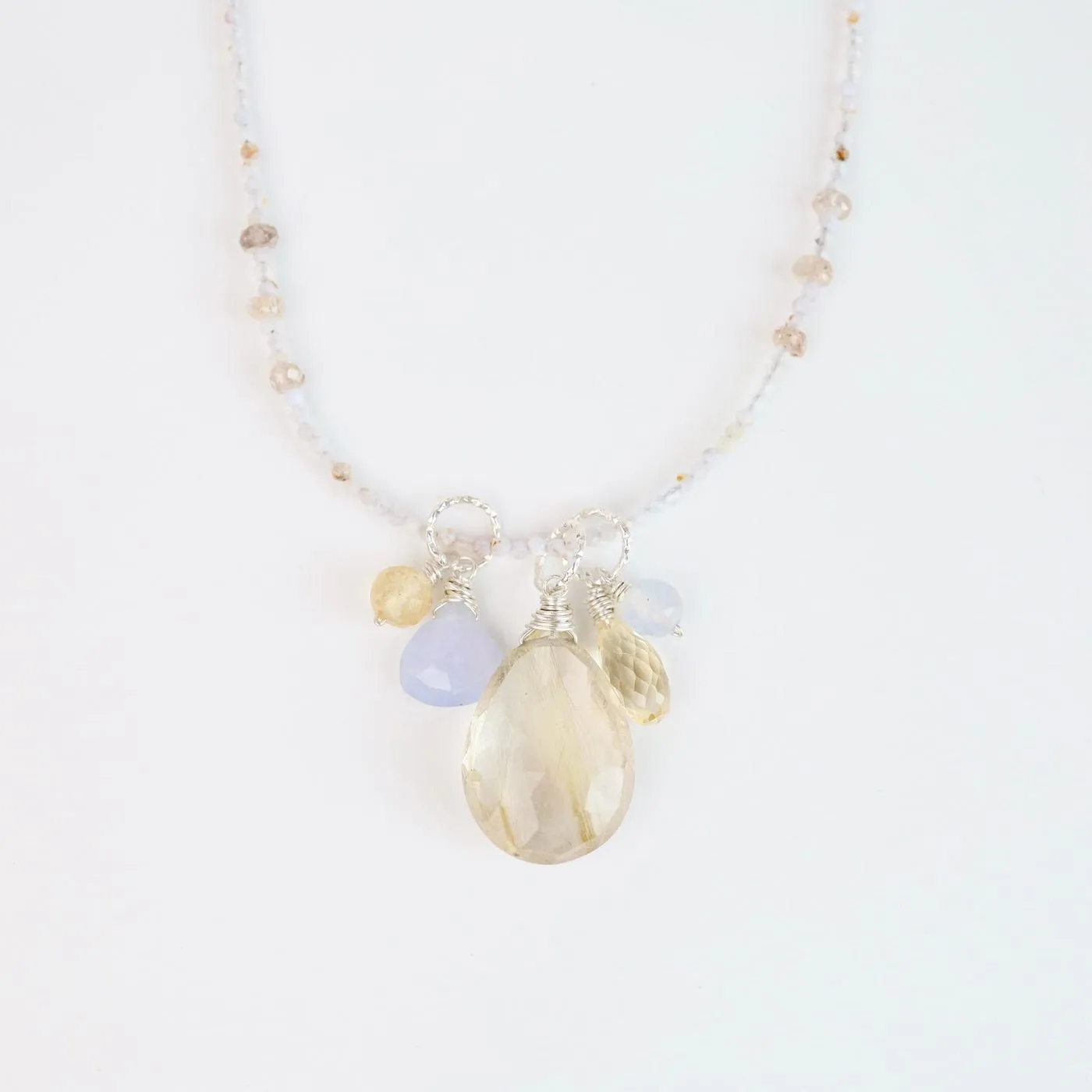 Citrine & Rutilated Quartz Necklace