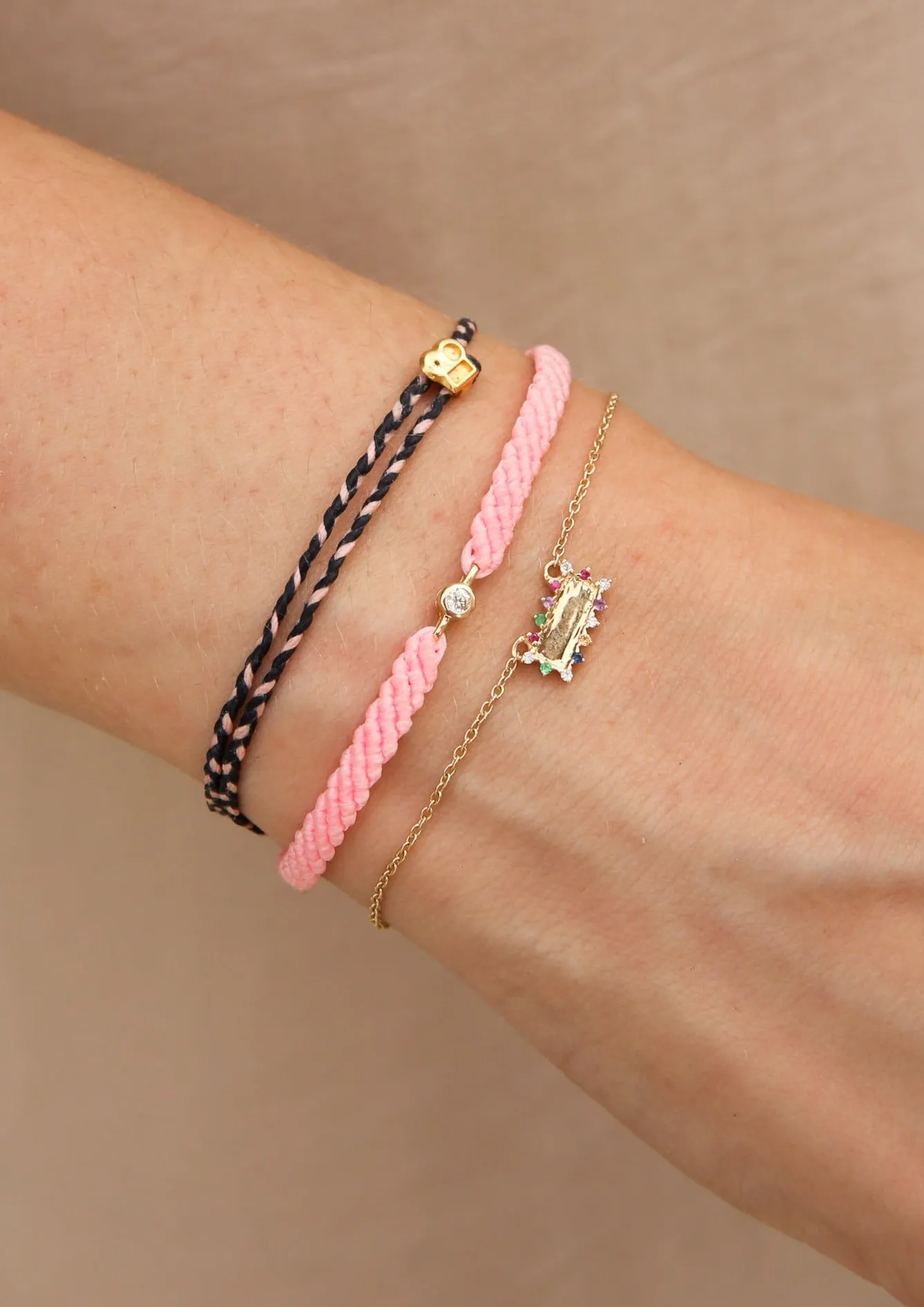 Classic Diamond Bracelet in Cadillac Pink