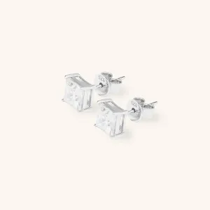 Classic Princess Premium Moissanite Stud Earrings