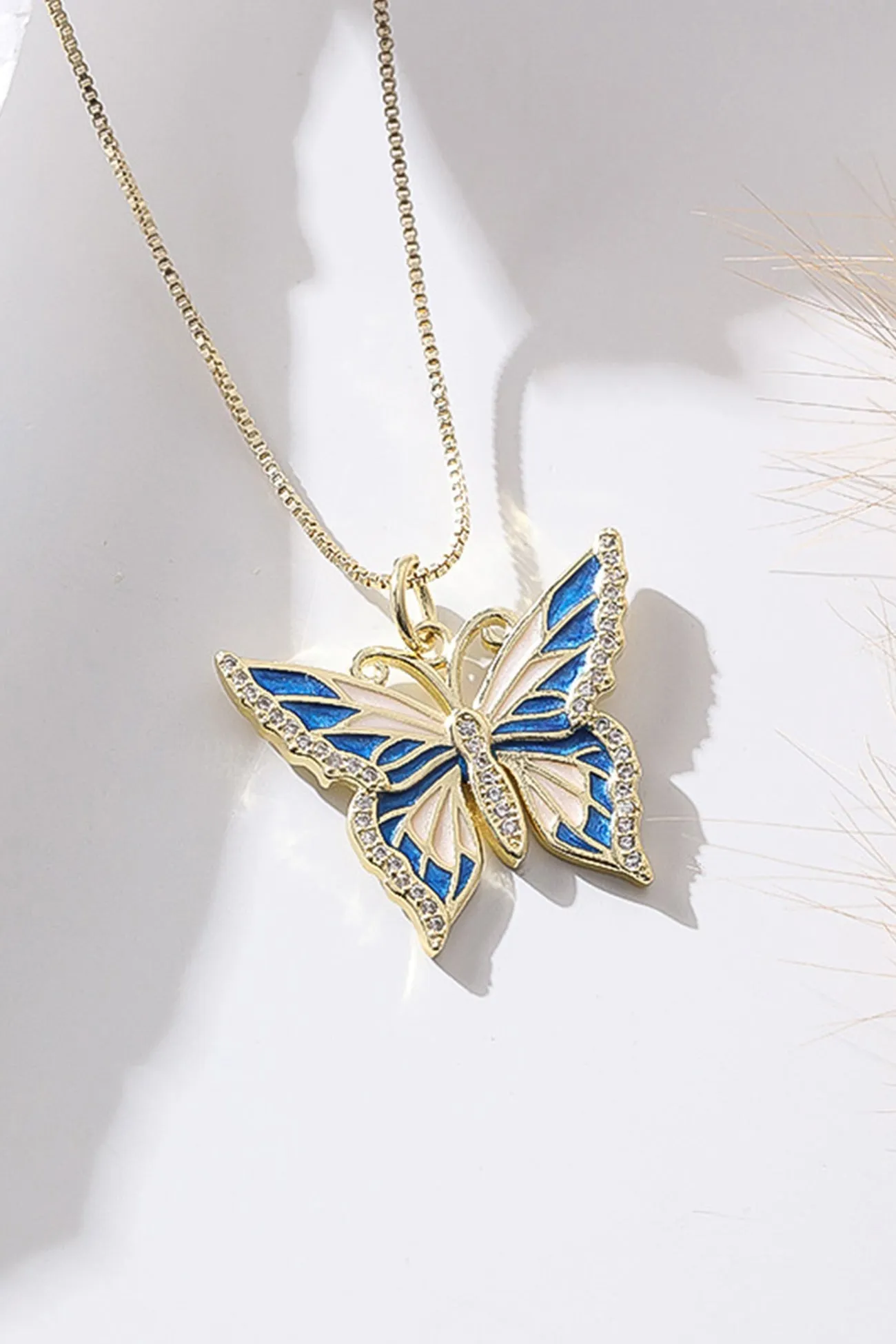 Copper Butterfly Necklace