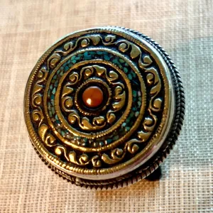 Coral & Turquoise Ring, Nepal