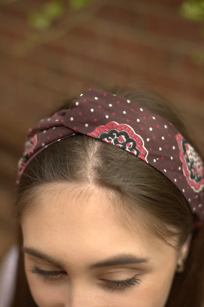 Coral Soft Knot Headband