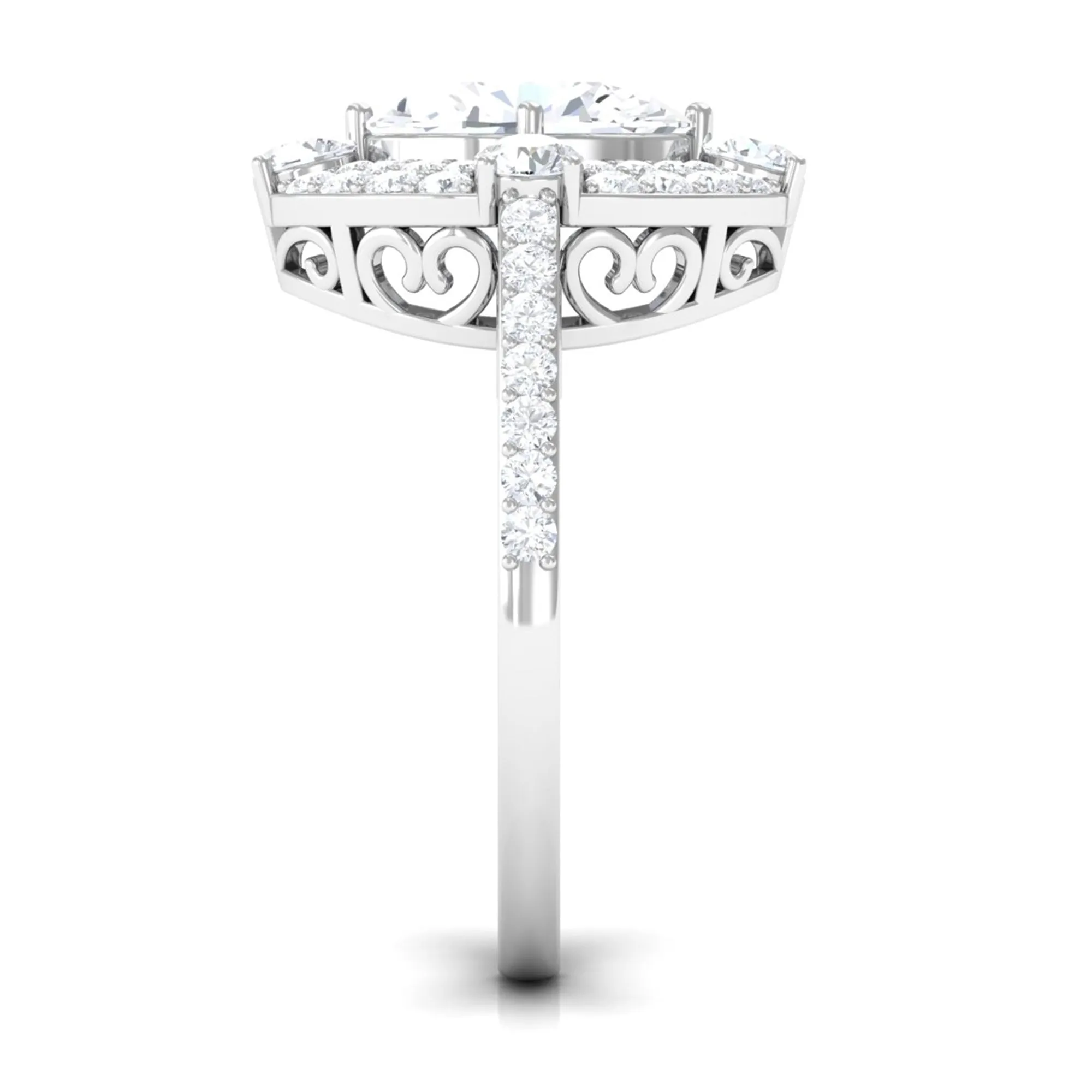 Cubic Zirconia Statement Engagement Ring