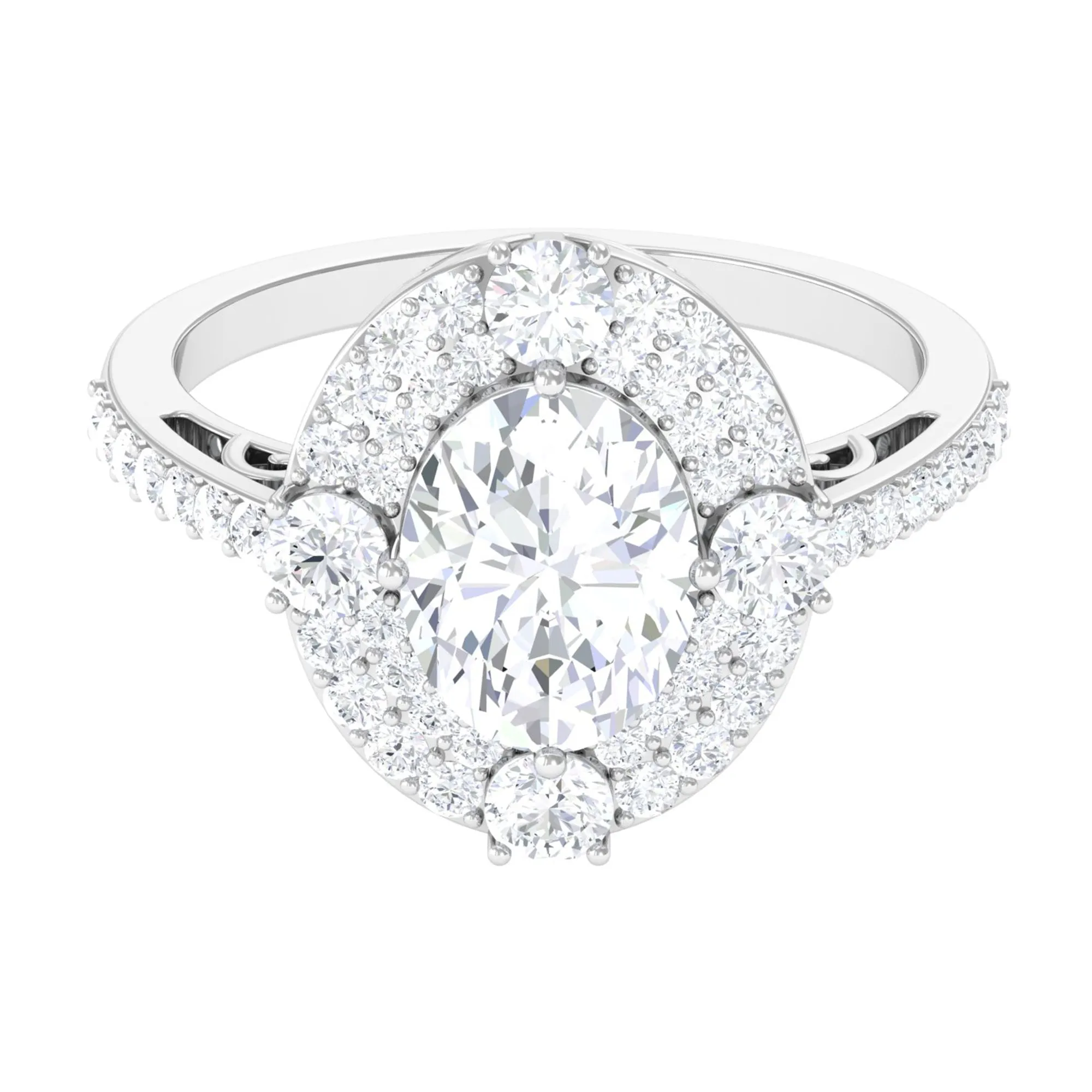 Cubic Zirconia Statement Engagement Ring