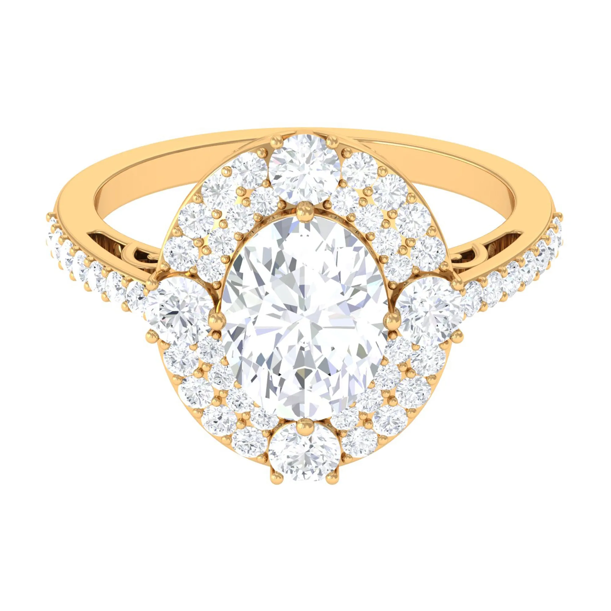 Cubic Zirconia Statement Engagement Ring