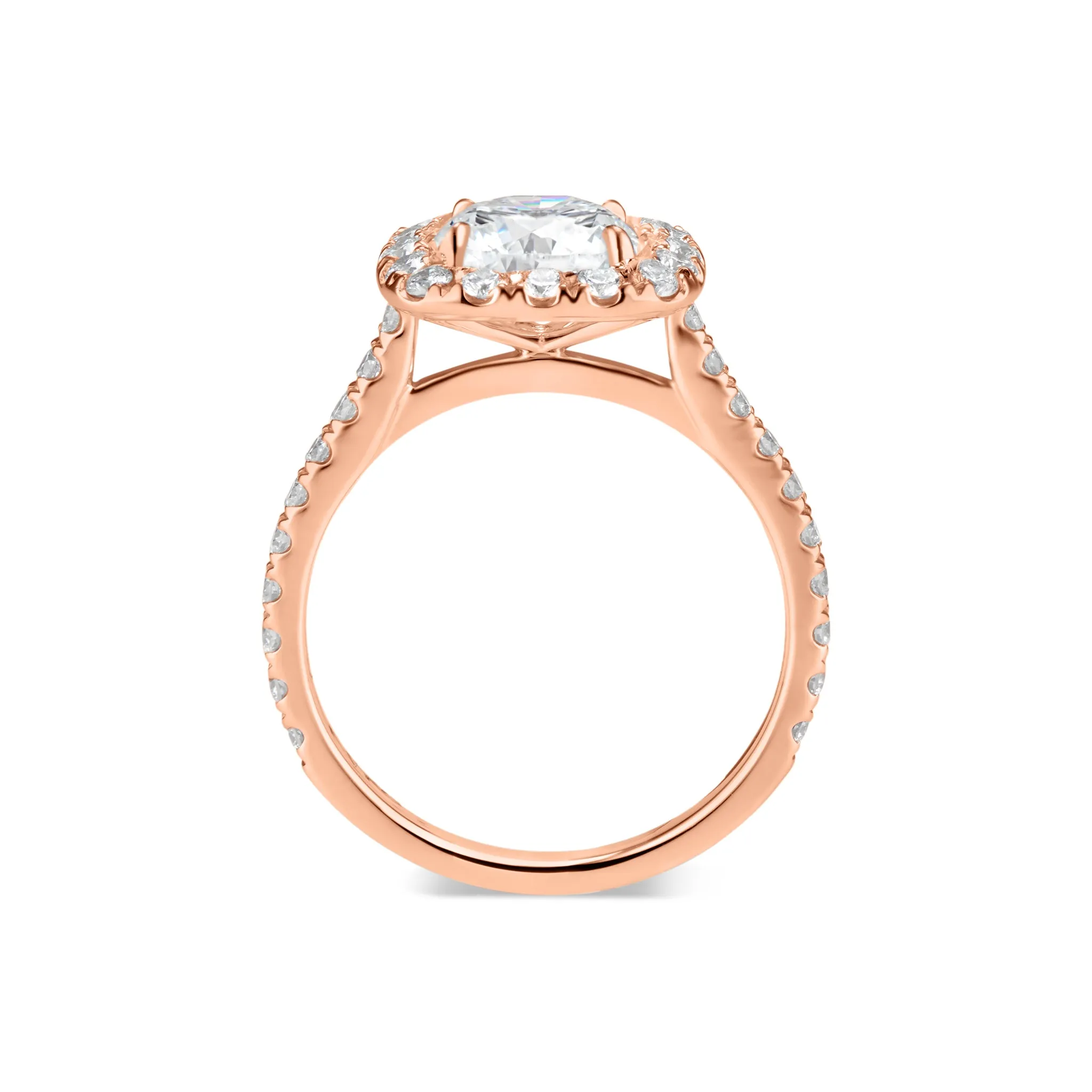 Cushion Halo Diamond Timeless Engagement Ring